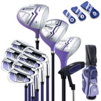 Ultimate Women��s Complete Golf Club Set Golf Club Package Set w/ Rain Hood, Right Hand Purple