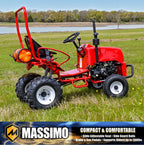 Massimo Mini Tractor 110cc 2WD Gas Go Kart �C Kids & Youth Ride-On Utility Vehicle �C Green