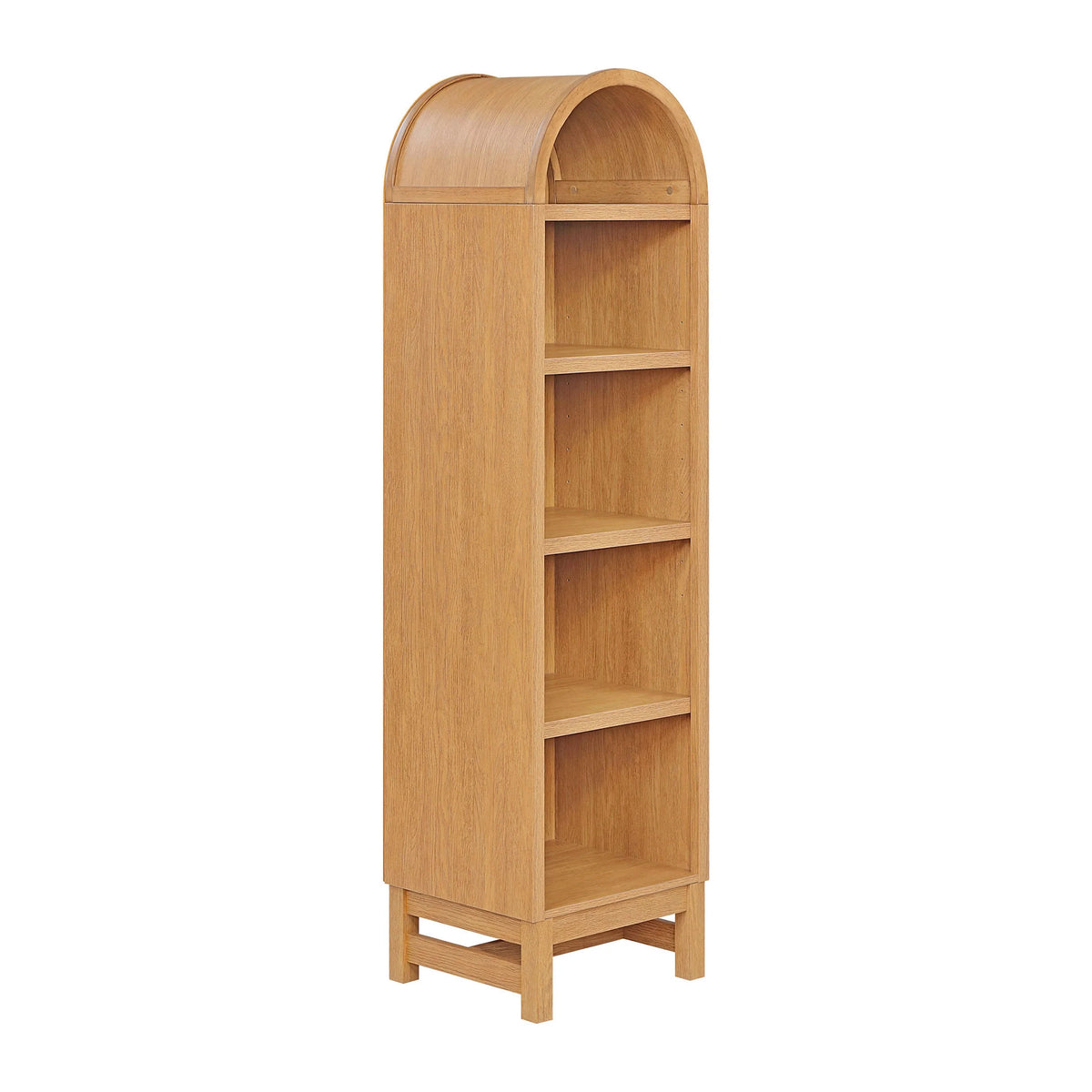 Better Homes & Gardens Juliet Narrow Arch Bookcase, Rich Black and Light Honey