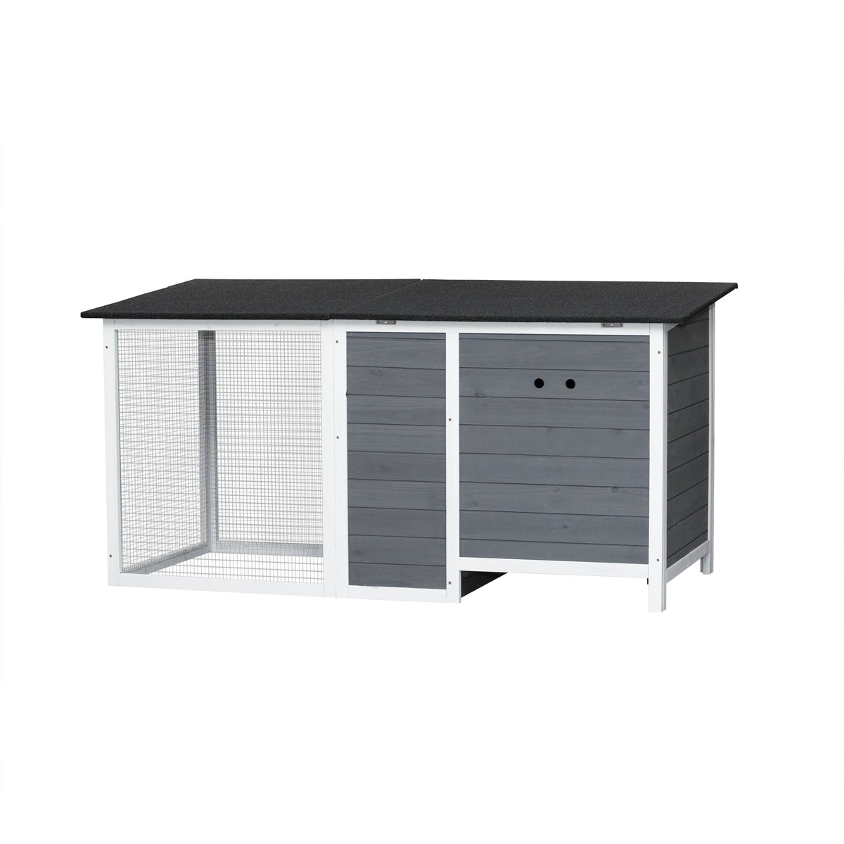 Chicken Coop with Run Wooden Cage,Outdoor Indoor Chicken Rabbit Small Animal House