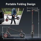 AOVOPRO ES80 350W 8.5' Foldable Electric Scooter for Adults, 21 Miles Range