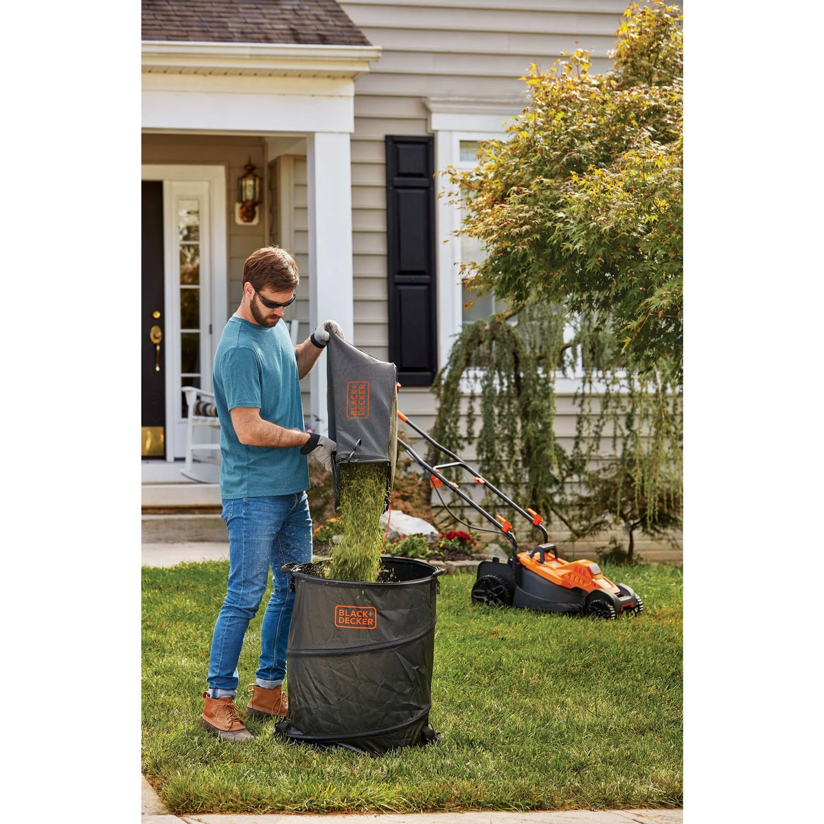 BLACK+DECKER 15 Corded Electric Push Walk-Behind Mower, Comfort Grip ...
