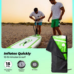 Naipo Paddle Board 10ft Inflatable Paddle Board 6in Thick Non-Slip Deck Stand Up SUP with Paddle Accessories for Adults Youth Family Fishing