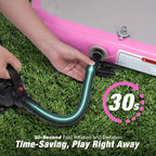 WARMOUNTS Tumbling Mat, 10 ft Inflatable Air Gymnastics Training Mats w/ Electric Pump, 4'' Thick Tumble Track for Home, Gym, Cheerleading, Water, Outdoor