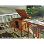 Chicken Coop Large 95" Deluxe Solid wood Hen Chicken Cage House Coop Huge with Run nesting box