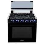 RecPro 17 Inch 3 Burner Propane RV Stove Gas Range without Hood, Silver