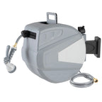 Pure Garden 100 FT Retractable Hose with Wall Reel and 9 Nozzle Patterns