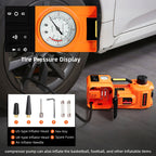 SZTAA Electric Car Jack Lift with Air Compressor and Emergency Hammer 5 Ton/11023 lbs Hydraulic Jack for SUV Sedan Truck Change Tires Garage Repair