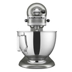 KitchenAid Deluxe Series 4.5 Quart Tilt-Head Stand Mixer with Stainless Bowl, Contour Silver, KSM97CU