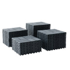 44PCS Plastic Interlocking Deck Tiles,Patio Deck Tiles,12"x12" Square Waterproof Outdoor
