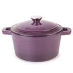 BergHOFF Neo 4Pc Cast Iron Set: 3qt. Covered Dutch Oven & 7qt. Covered Stockpot, Blue