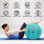 Gymnastics Mat Set 10FT Inflatable Tumbling Mat, 39*24 inch Air Roller Gymnastics Barrel and 3 Air Block with 800W Air Pump for Training Cheerleading Home Use Yoga and Water Use