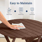 Best Choice Products 3-Piece Acacia Wood Bistro Set, Folding Patio Furniture w/ 2 Chairs, Table - Natural
