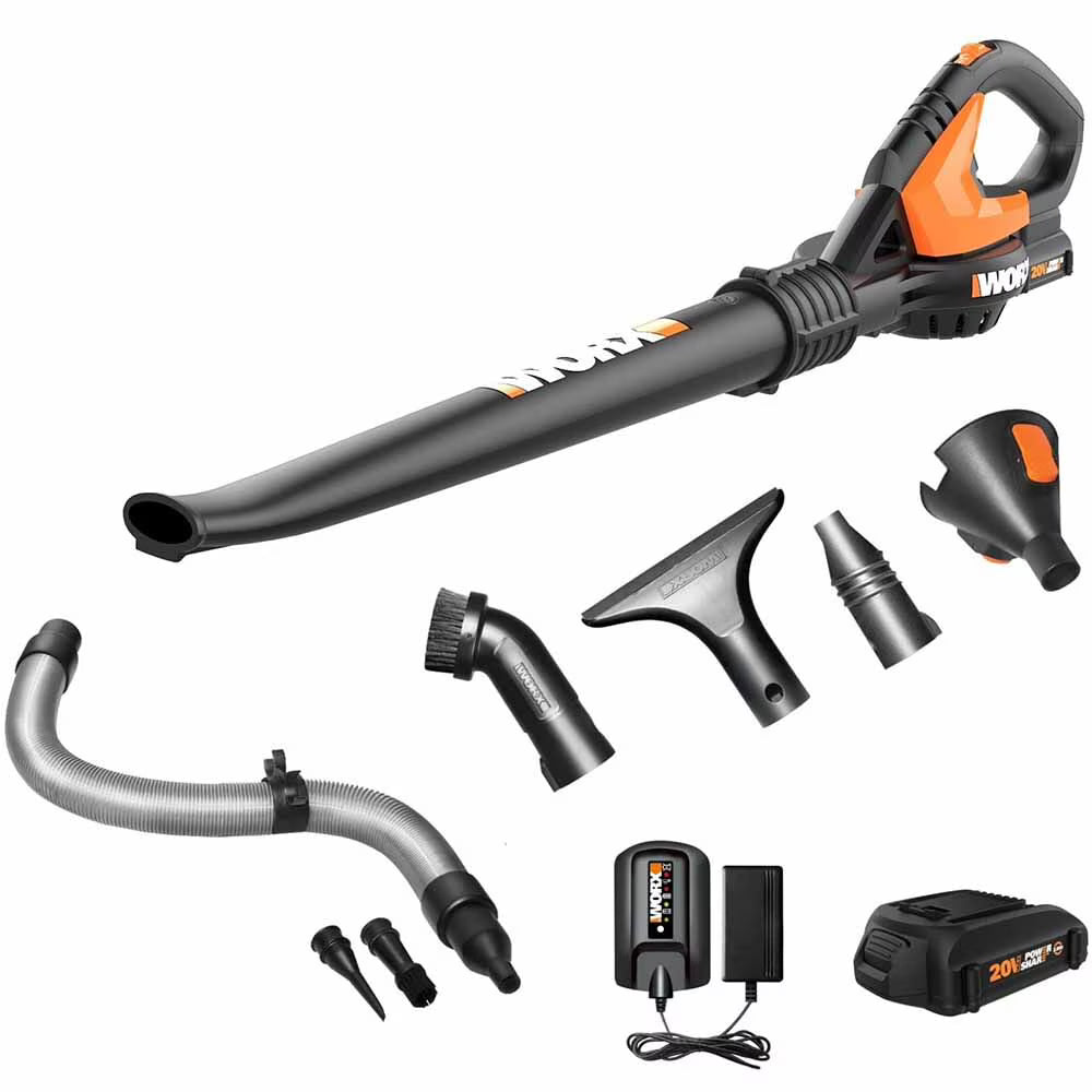 Worx WG545.1 20V Power Share AIR Cordless Leaf Blower & Sweeper