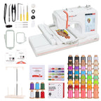 Poolin EOC05 Embroidery Machine 4x9.25" Area, 7" Touch Screen with kit