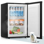 Electactic Upright Freezer, Energy Saving 3.0 Cu.ft Single Door Compact Upright Freezer with Reversible Door(Black)