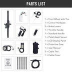 Viribus Electric Bike Conversion Kit 26" Rear Wheel 1000W Hub Motor LCD eBike DIY Set
