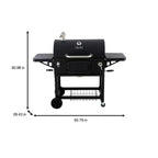 Heavy-Duty Extra-Large Charcoal Grill in Black