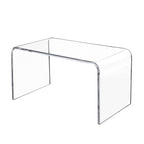 VDGPWA 32" Rectangle Waterfall Coffee Table, 0.6" Thick All Acrylic, Clear