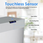 LAZY BUDDY 60 Liter / 16 Gallon Stainless Steel Motion Sensor Trash Can for Kitchen, Bathroom, Rectangular