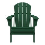 Westintrends Outdoor Folding HDPE Adirondack Chair, Patio Seat, Weather Resistant, Dark Brown