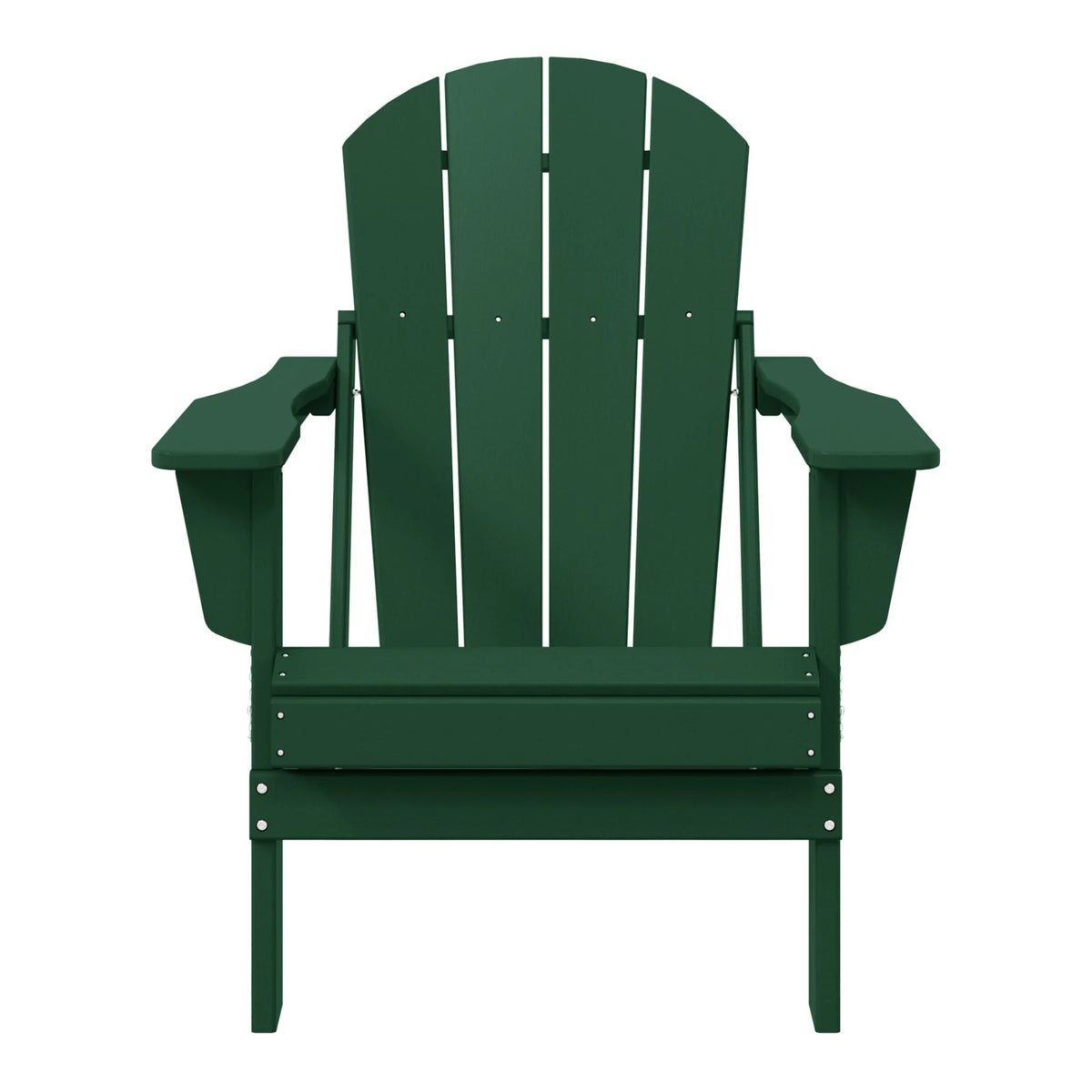 Westintrends Outdoor Folding HDPE Adirondack Chair, Patio Seat, Weather Resistant, Dark Brown