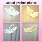 2-Pack Romantic Butterfly Floor Lamp with LED Lights, White & Gold Options, for Wedding, Party, Home Decor, Hanging Chandelier (Multiple Sizes, US Plug)