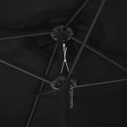 vidaXL Garden Parasol Blue Polyester fabric, Aluminum pole and ribs Large