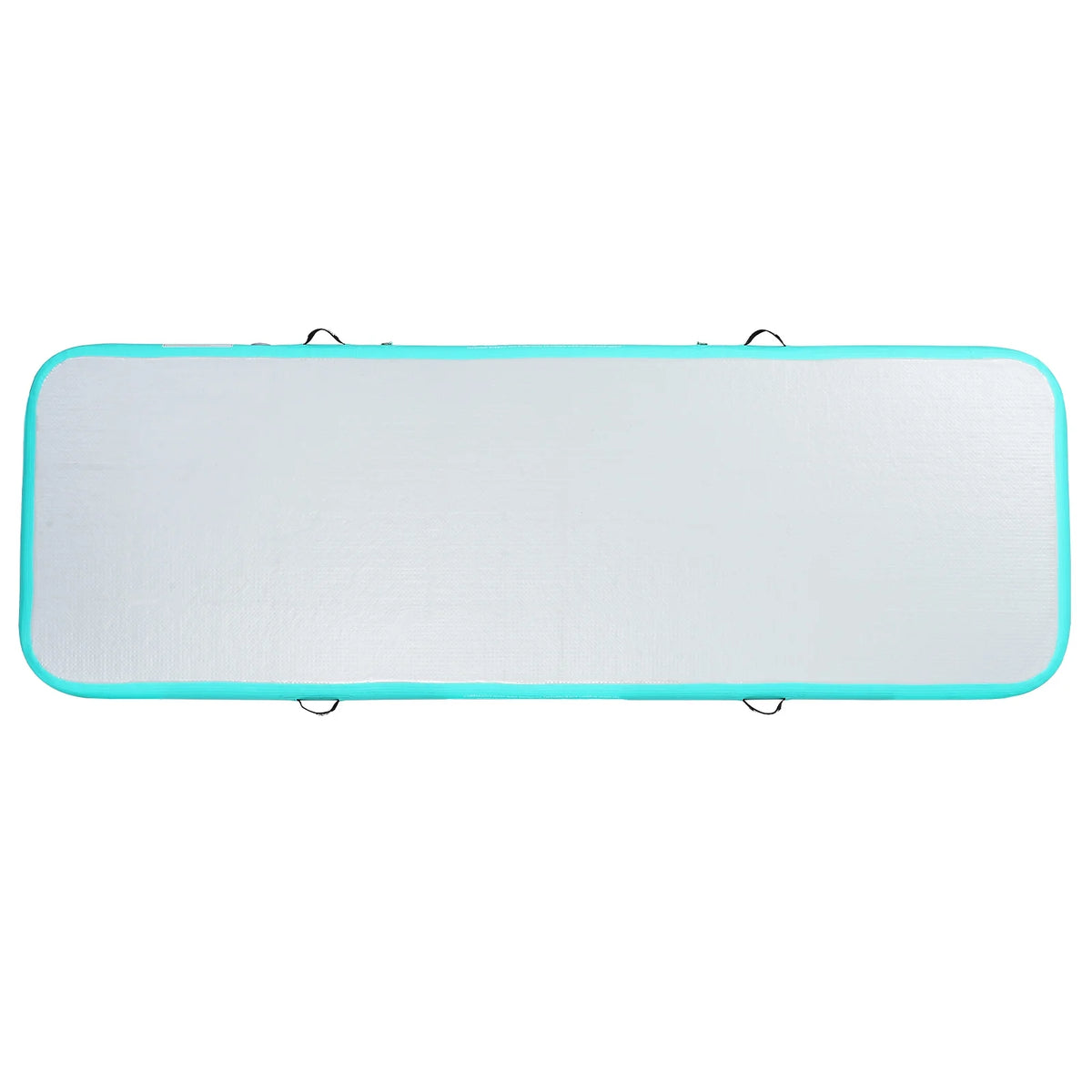 VEVOR Gymnastics Air Mat, 4 inch Thickness Inflatable Gymnastics Tumbling Mat, Tumble Track with Electric Pump, Training Mats for Home Use/Gym/Yoga/Cheerleading/Beach/Park/Water, 10 ft, Mint Green