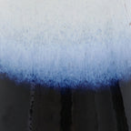 Sunnydaze Freestanding Ceramic Outdoor Bird Bath, Glazed, UV-Resistant Galaxy Blue Finish