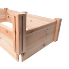 Expert Gardener Outdoor Wood Garden Bed, 7.4 ft L x 2 ft W x 10.6 in H
