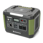 Swiss Tech 1000W portable power station 999Wh solar generator for camping & emergency use