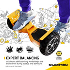 SWAGTRON Swagboard Outlaw Off-Road T6 - Handles Over 420 LBS. Up to 12 MPH. 10″ Rugged Tires