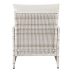 Better Homes & Gardens Paige Outdoor Wicker Stationary Lounge Chairs, Set of 2, White