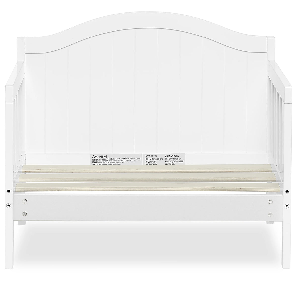 Dream On Me Portland 3 in 1 convertible Toddler Bed, Steel Grey