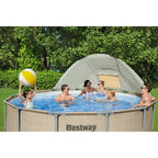 Bestway Power Steel 14' x 42" Round Above Ground Outdoor Swimming Pool Set