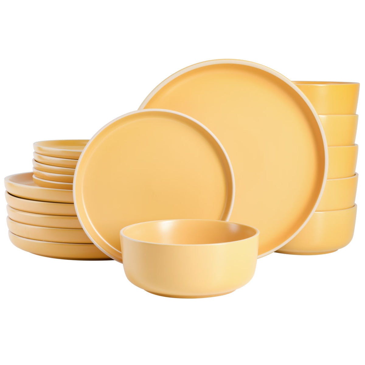 Gibson Home Zuma 18 Piece Dinnerware Set - Black