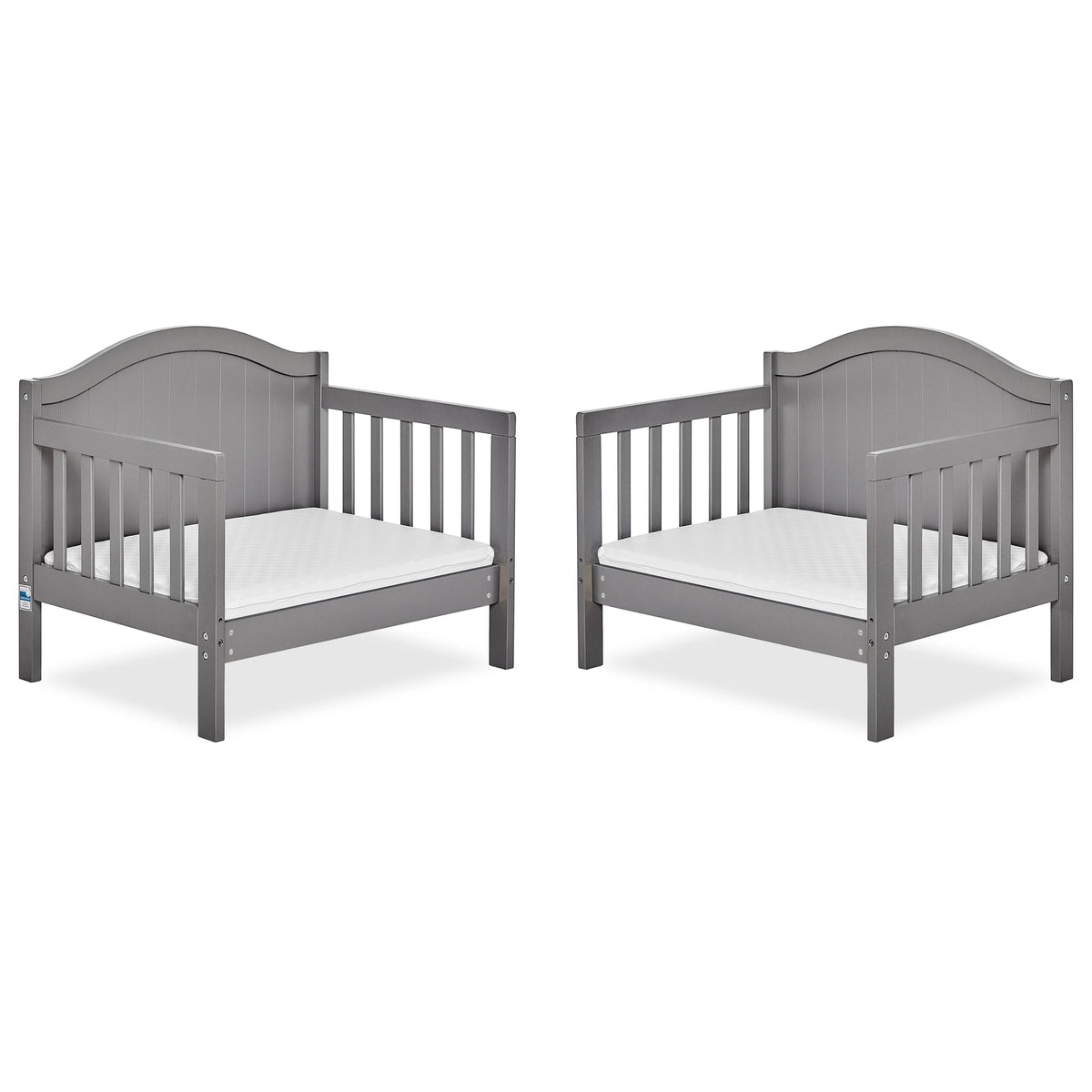 Dream On Me Portland 3 in 1 convertible Toddler Bed, Steel Grey