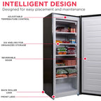 Frigidaire 6.5 Cu. ft. Upright Freezer, Platinum Silver, EFRF698