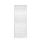 Mirador 10'x10' 111S Outdoor Pergola Accessories-Aluminum Fixed Shutter Wall, Dark Gray