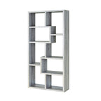 Coaster Company Interlocking 8 Shelf Wood White Bookcase for Home