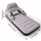 Double Bed Automatic Inflatable Mattress with Backrest Pillow with Inflatable Pump Portable Air Cushion Outdoor Camping Home Inflatable Mattress Bed