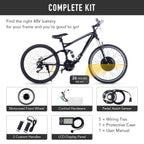 Viribus Electric Bike Conversion Kit 26" Rear Wheel 1000W Hub Motor LCD eBike DIY Set
