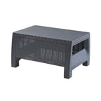 Keter Corfu All Weather Resin 4 Piece Patio Conversation Set, Graphite