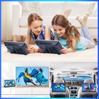 Pumpkin 10.1” Dual Headrest DVD Players for Car with Headphones, 2 Mount Brackets HDMI Input Region Free Last Memory