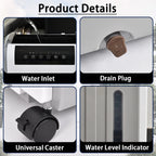 YougetTech 37'' Portable 3000CFM Evaporative Air Cooler