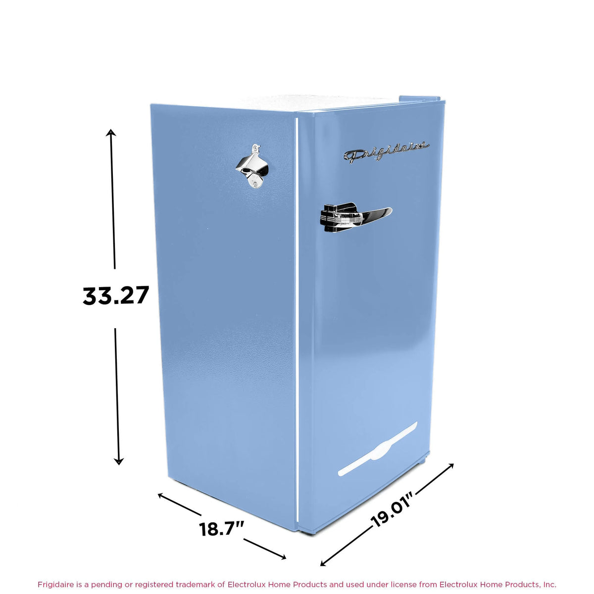 Frigidaire EFR376-C-PINK 3.2-Cu.-Ft. 65-Watt Retro Bar Fridge with Side Bottle Opener (Pink)