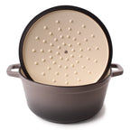 BergHOFF Neo 4Pc Cast Iron Set: 3qt. Covered Dutch Oven & 7qt. Covered Stockpot, Blue