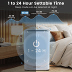Costway 52 Pint Dehumidifier for Basement 4500 Sq. Ft Portable Dehumidifier 24H Timer