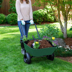 Garden Star Dual-Wheel, Poly Tray Garden Barrow Wheelbarrow